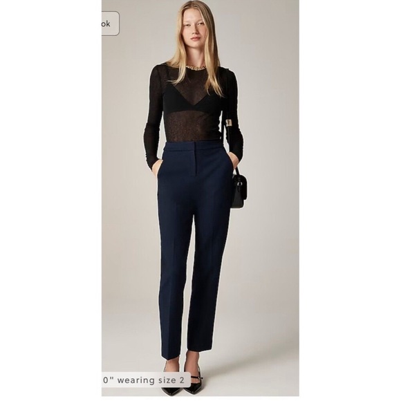 J. Crew Pants - NEW J. Crew Kate Navy Four Season Stretch Straight Leg Trouser Pants, Size 6